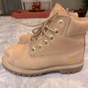 Timberland size 10 limited edition sand/gold